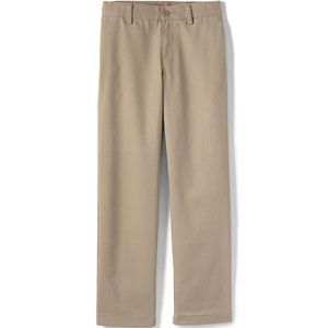 COPY - Lands' End School Uniform Boy's Iron Knee  Plain Front Chino Pants, NWT